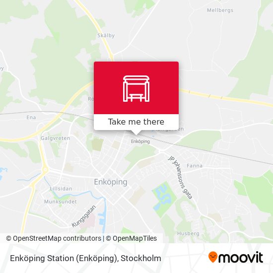 Enköping Station map