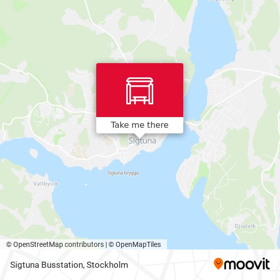 Sigtuna Busstation map
