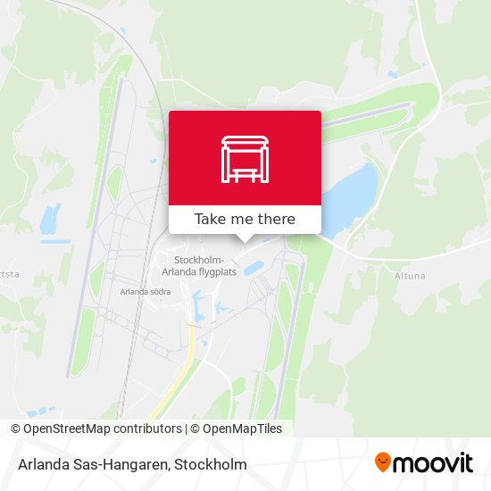 Arlanda Sas-Hangaren map