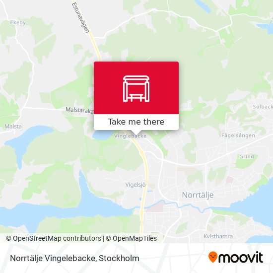 Norrtälje Vingelebacke map