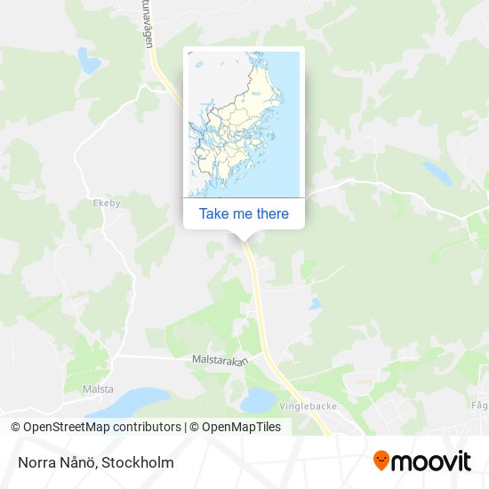 Norra Nånö map