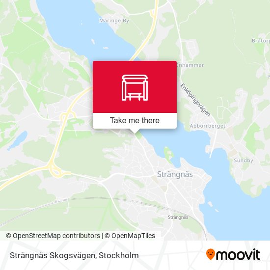 Strängnäs Skogsvägen map