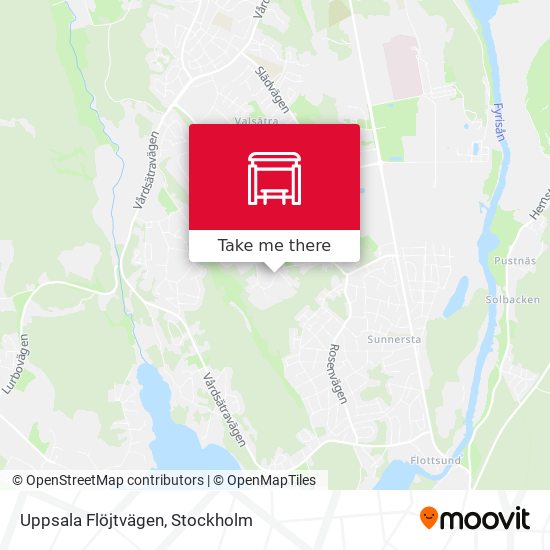 Uppsala Flöjtvägen map