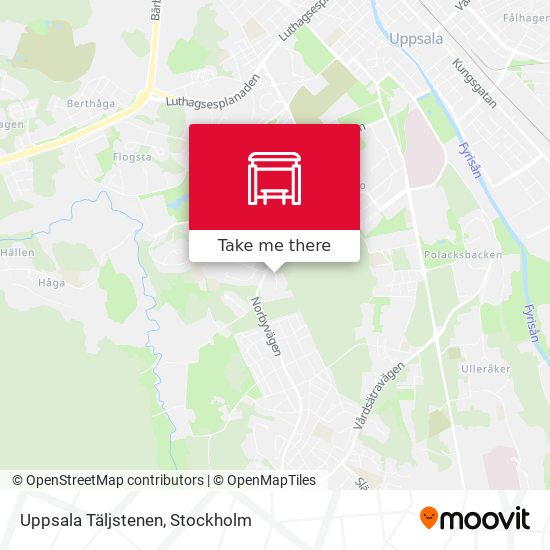 Uppsala Täljstenen map