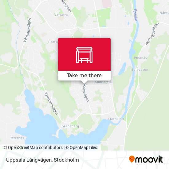 Uppsala Långvägen map