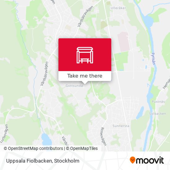 Uppsala Fiolbacken map