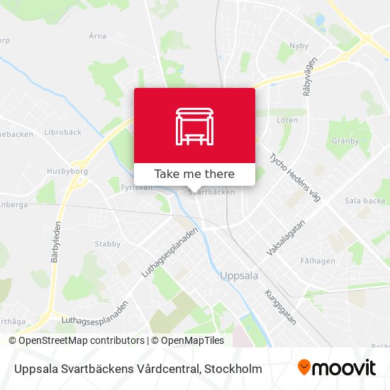 Uppsala Svartbäckens Vårdcentral map