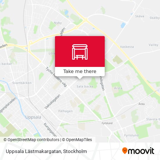 Uppsala Lästmakargatan map