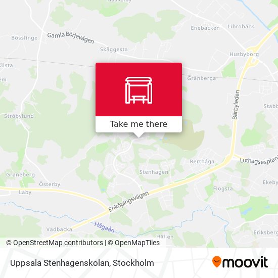 Uppsala Stenhagenskolan map