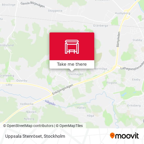 Uppsala Stenröset map