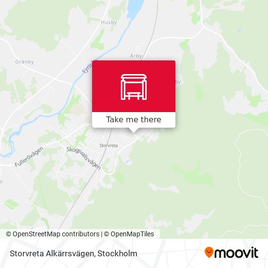 Storvreta Alkärrsvägen map