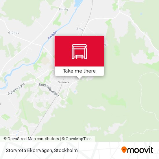 Storvreta Ekorrvägen map