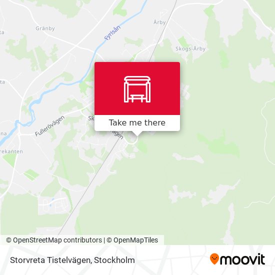 Storvreta Tistelvägen map