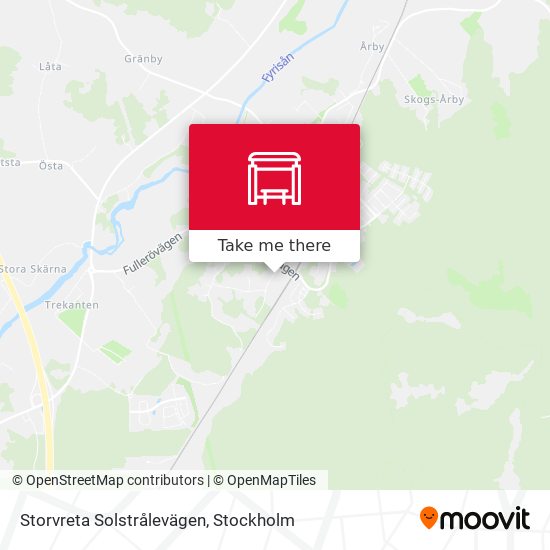 Storvreta Solstrålevägen map