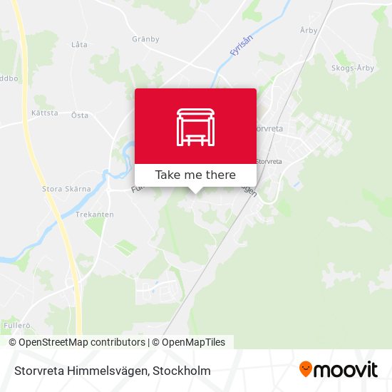 Storvreta Himmelsvägen map
