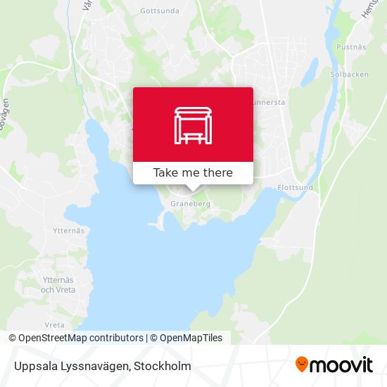 Uppsala Lyssnavägen map