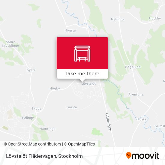 Lövstalöt Flädervägen map
