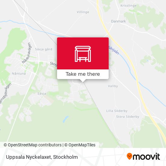 Uppsala Nyckelaxet map