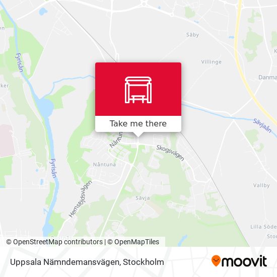 Uppsala Nämndemansvägen map