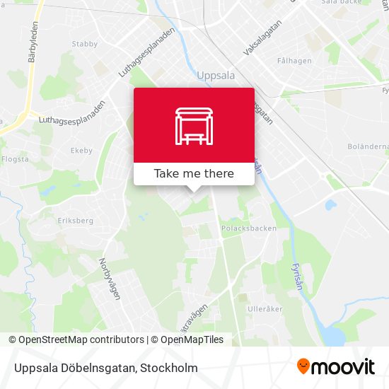 Uppsala Döbelnsgatan map