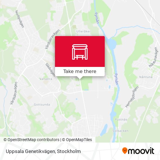 Uppsala Genetikvägen map