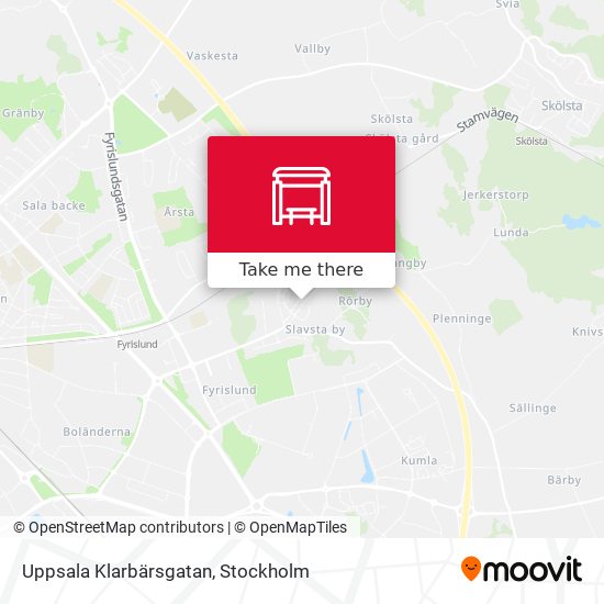 Uppsala Klarbärsgatan map