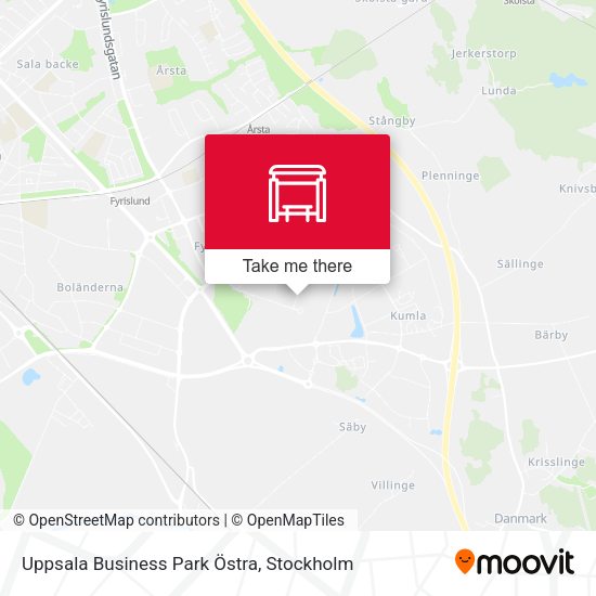 Uppsala Business Park Östra map