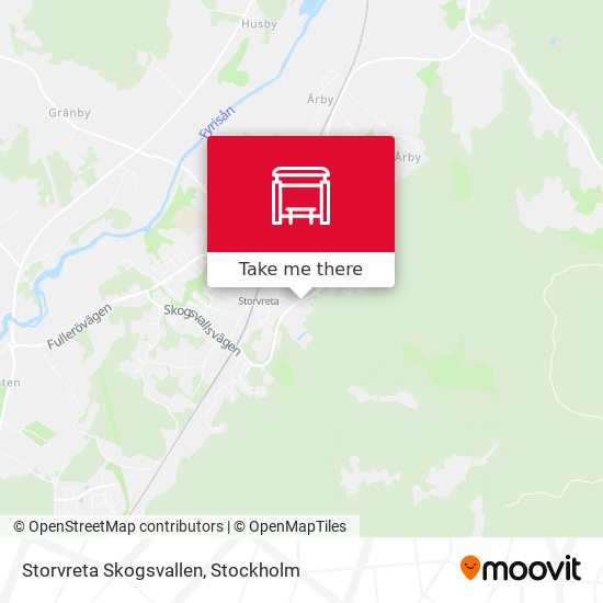 Storvreta Skogsvallen map