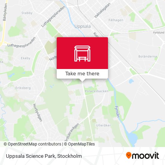 Uppsala Science Park map