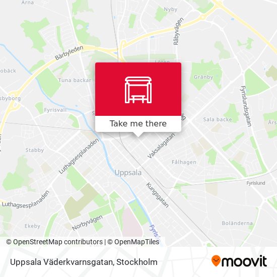 Uppsala Väderkvarnsgatan map