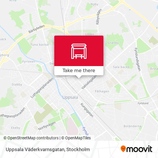 Uppsala Väderkvarnsgatan map