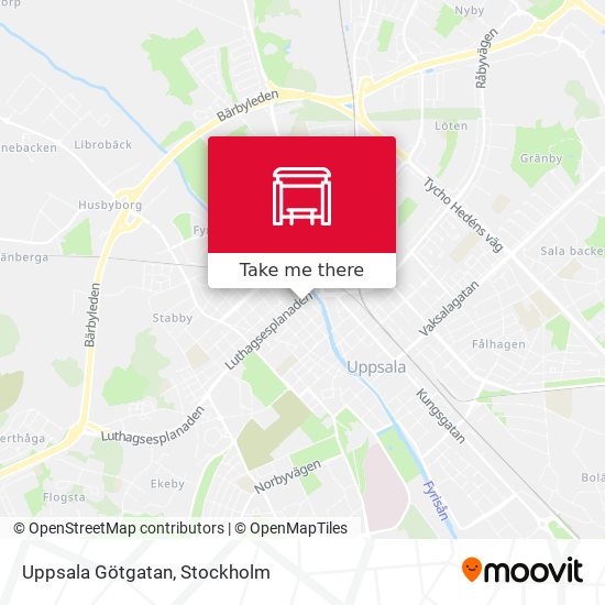 Uppsala Götgatan map