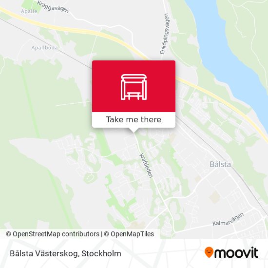 Bålsta Västerskog map
