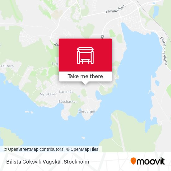 Bålsta Göksvik Vägskäl map