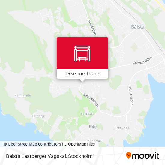 Bålsta Lastberget Vägskäl map