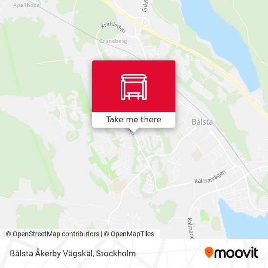 Bålsta Åkerby Vägskäl map