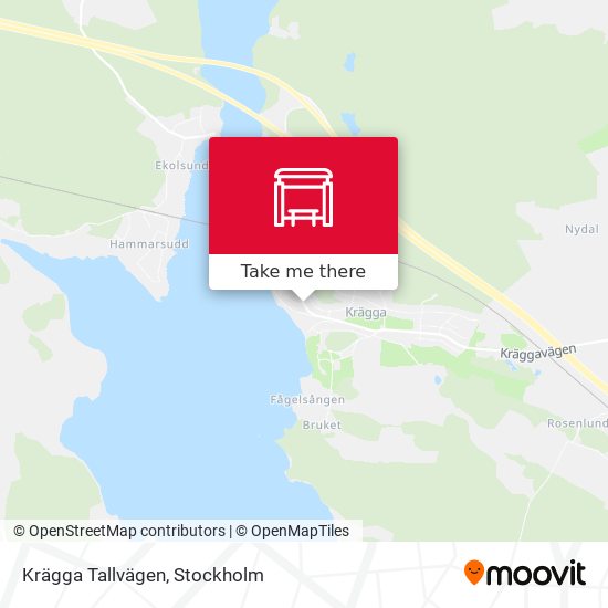 Krägga Tallvägen map