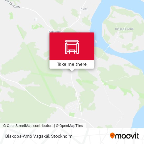 Biskops-Arnö Vägskäl map