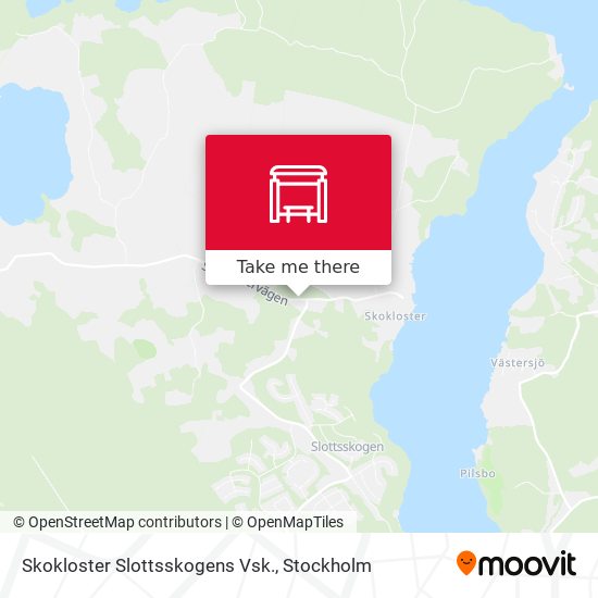 Skokloster Slottsskogens Vsk. map