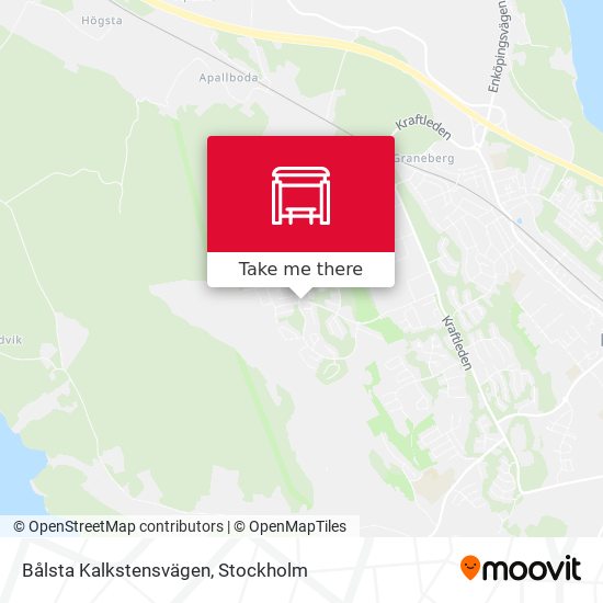 Bålsta Kalkstensvägen map