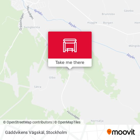 Gäddvikens Vägskäl map