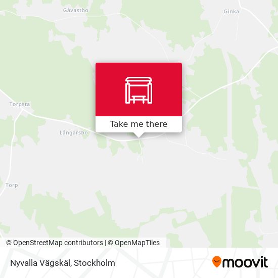 Nyvalla Vägskäl map