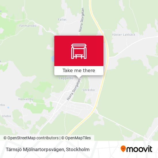 Tärnsjö Mjölnartorpsvägen map