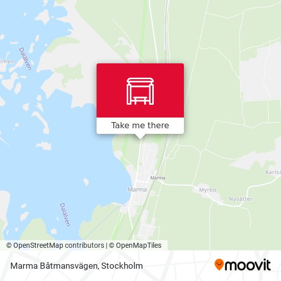 Marma Båtmansvägen map