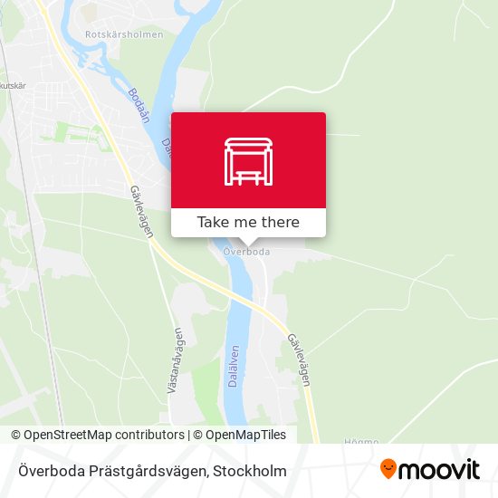 Överboda Prästgårdsvägen map