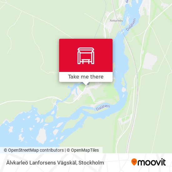 Älvkarleö Lanforsens Vägskäl map