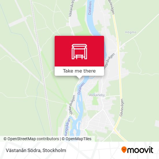 Västanån Södra map