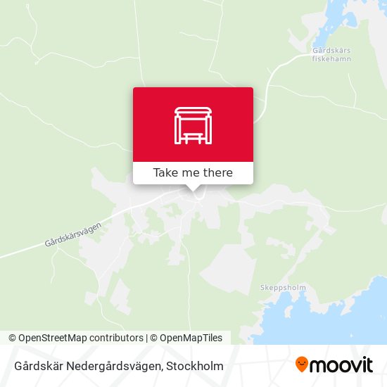 Gårdskär Nedergårdsvägen map