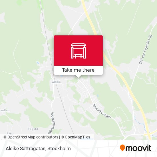 Alsike Sättragatan map