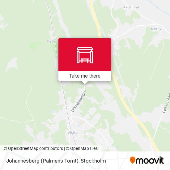 Johannesberg (Palmens Tomt) map